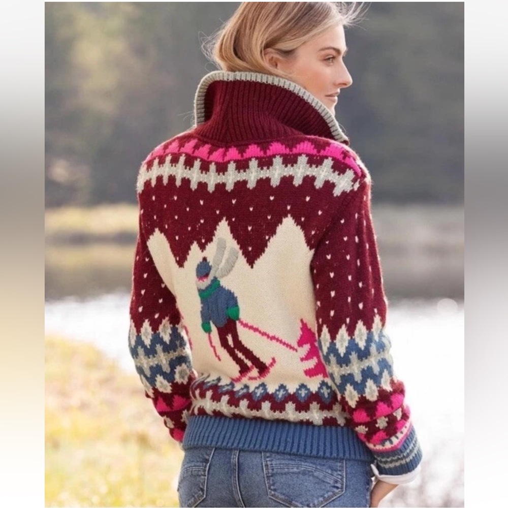 SUNDANCE Starlit Slopes Knit Cardigan Size SP